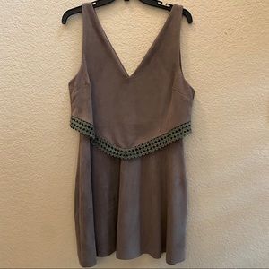 Beautiful suede-like dress from Altar'd State L